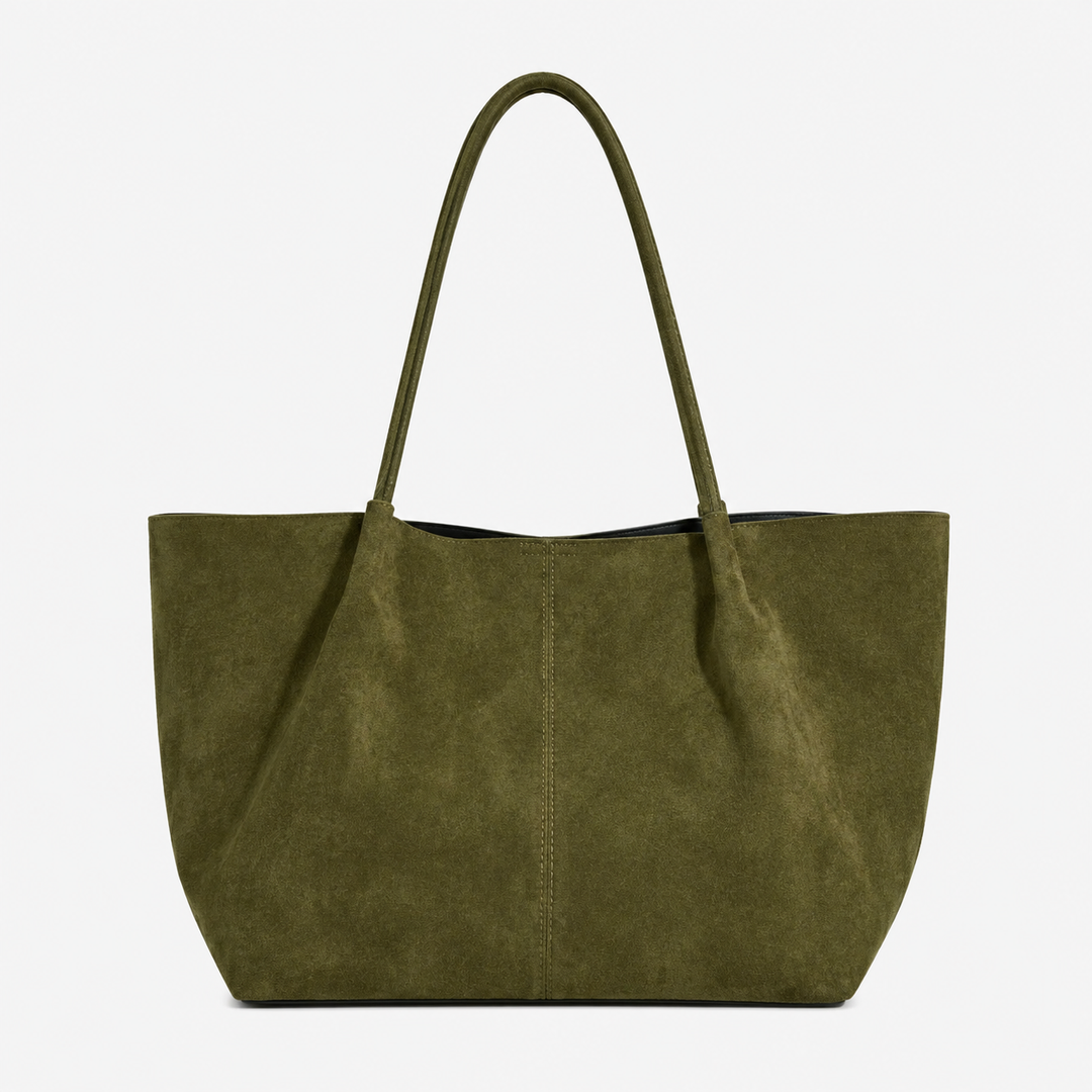 Shopper Damen Wildlederoptik Groß Handtasche Alltag Büro