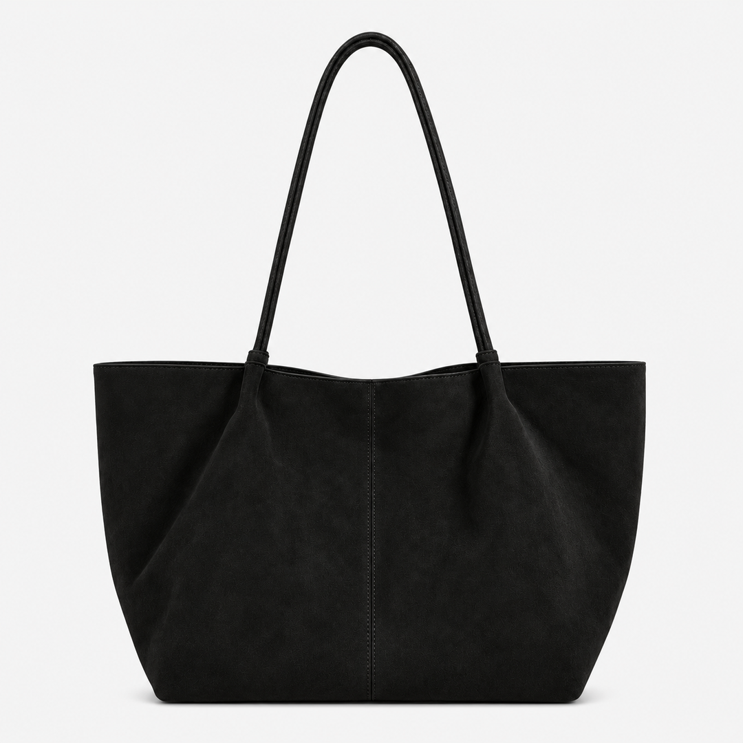 Shopper Damen Wildlederoptik Groß Handtasche Alltag Büro