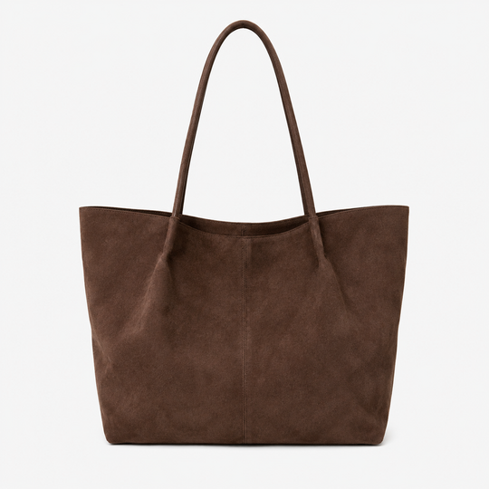 Shopper Damen Wildlederoptik Groß Handtasche Alltag Büro