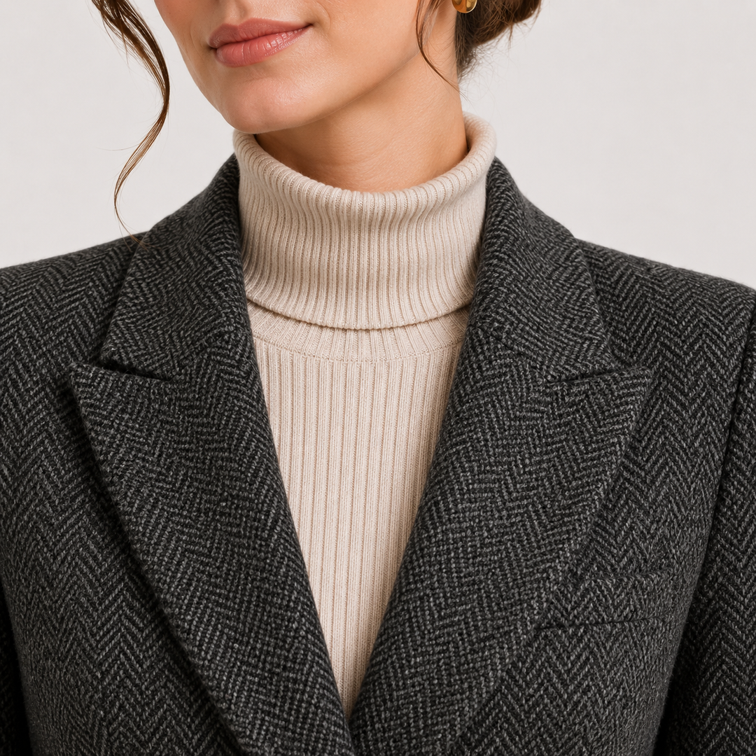 Blazer Damen Gürtel Tailliert Business Elegant