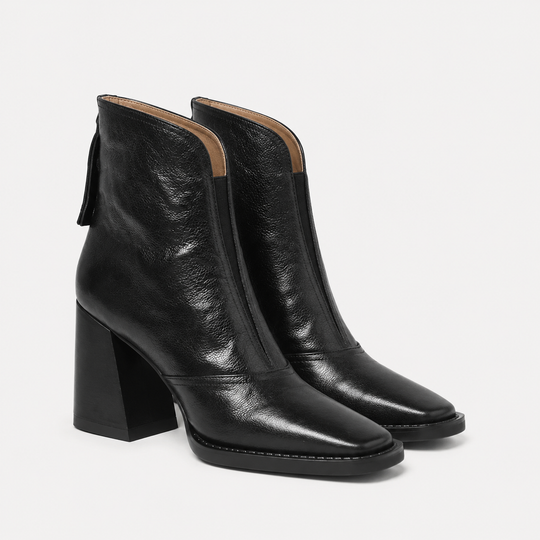 Stiefeletten Damen Kunstleder Bequem Alltag Boots