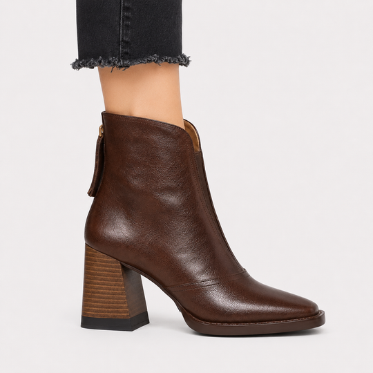 Stiefeletten Damen Kunstleder Bequem Alltag Boots