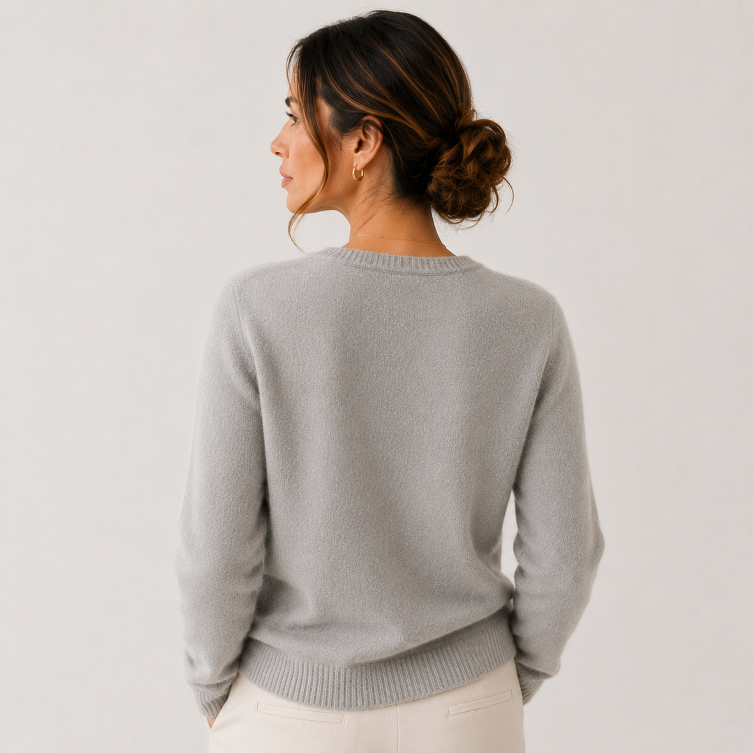 Strickjacke Damen Weich Knopfleiste Langarm Klassisch