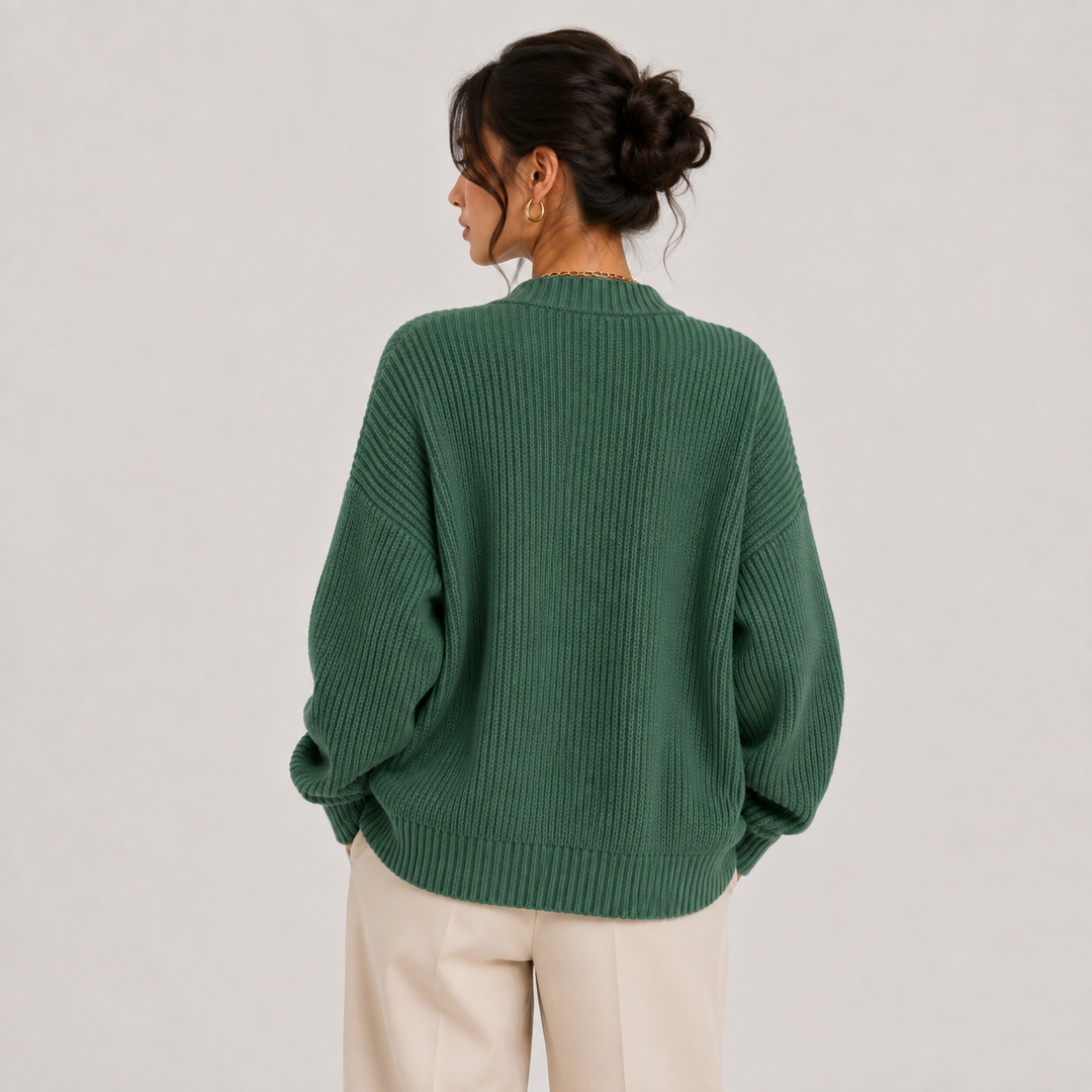 Strickjacke Damen Knopfleiste Langarm Strick Cardigan