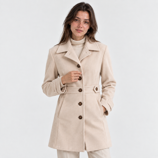 Wollmantel Damen Elegant Dick Warm Wintermantel