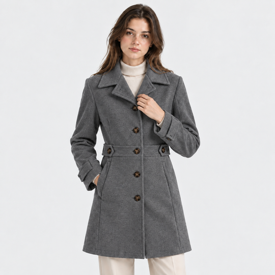 Wollmantel Damen Elegant Dick Warm Wintermantel
