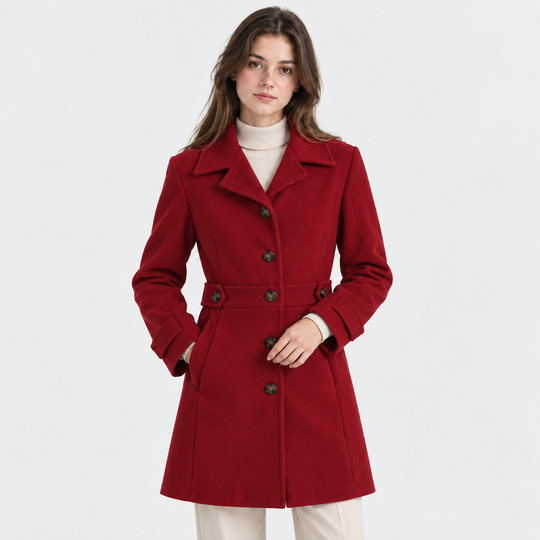Wollmantel Damen Elegant Dick Warm Wintermantel