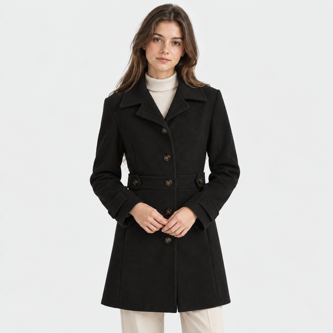 Wollmantel Damen Elegant Dick Warm Wintermantel