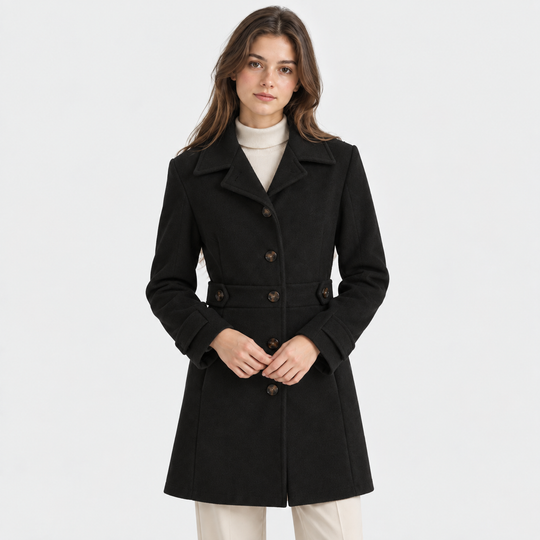 Wollmantel Damen Elegant Dick Warm Wintermantel