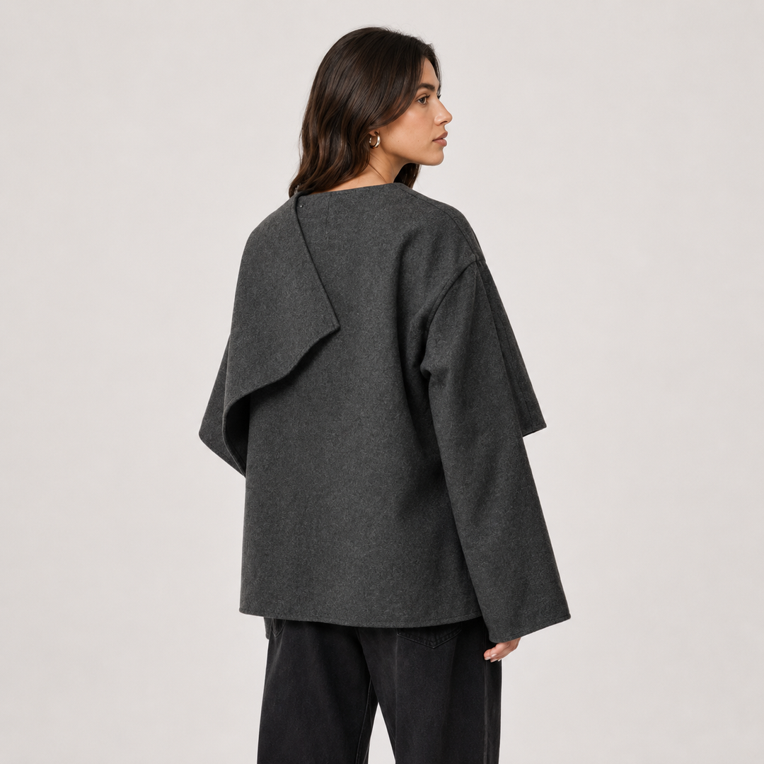 Cape Mantel Damen Locker Kuschelig Winter Poncho
