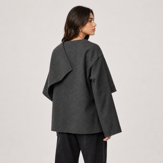 Cape Mantel Damen Locker Kuschelig Winter Poncho