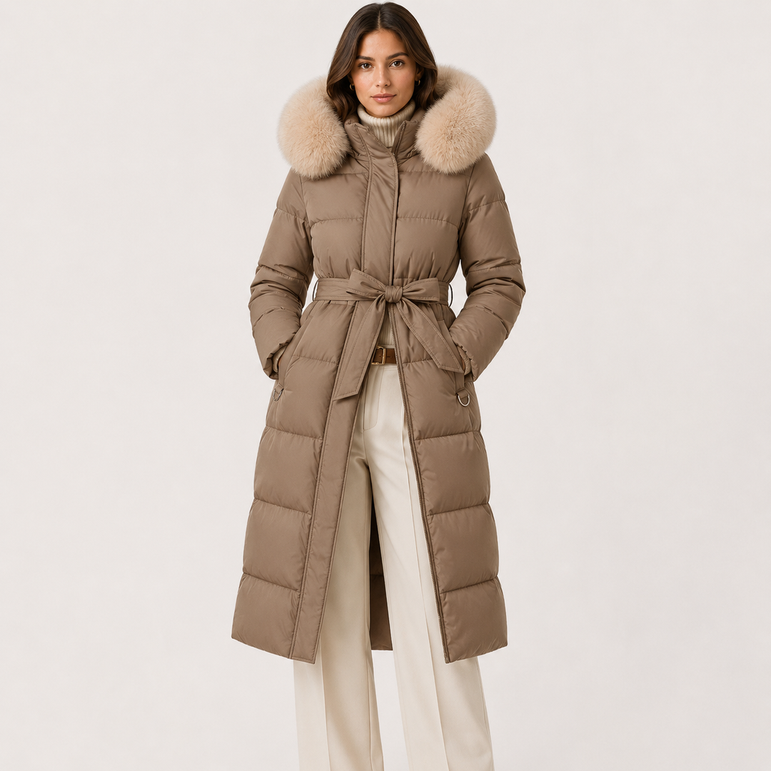Winterparka Damen Wasserabweisend Fellkapuze Warm Oversized