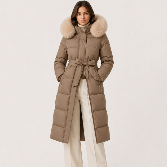 Winterparka Damen Wasserabweisend Fellkapuze Warm Oversized