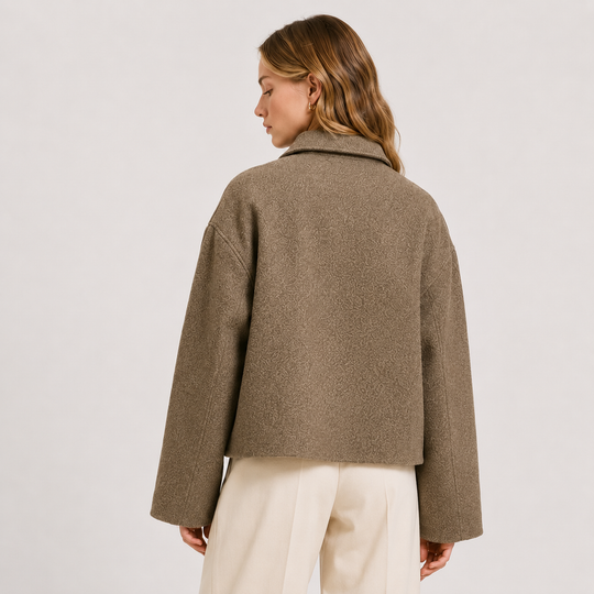 Jacke Damen Locker Knopfleiste Herbst Winter