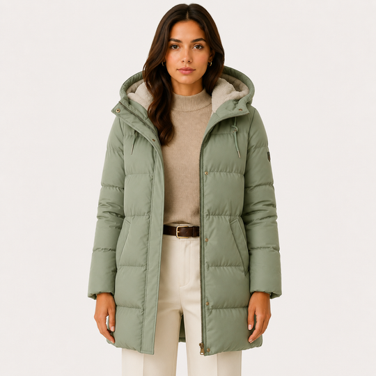Steppmantel Damen Warm Gefüttert Leicht Winter