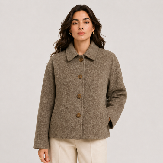 Jacke Damen Locker Knopfleiste Herbst Winter