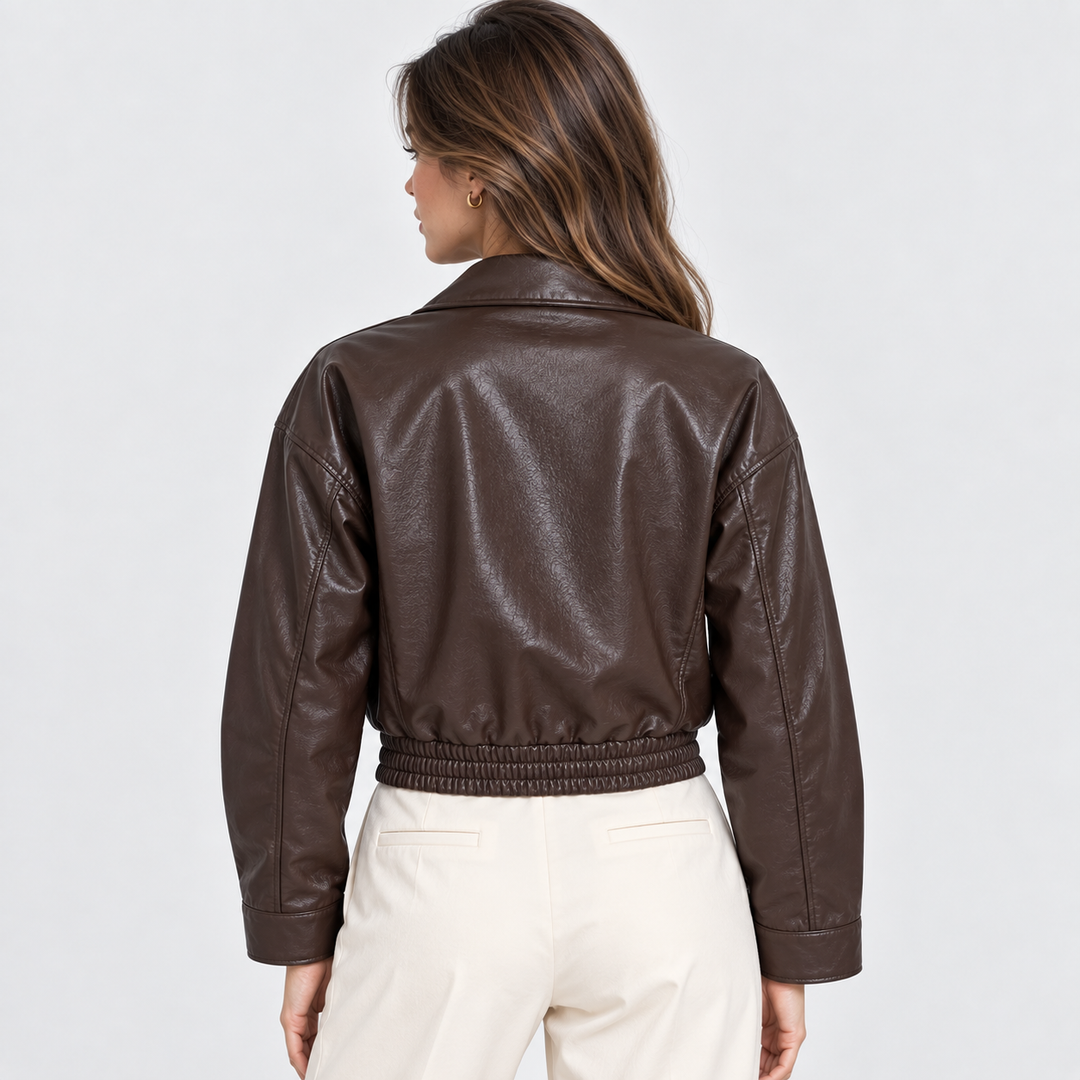 Bomberjacke Damen Vintage Leicht Reißverschluss
