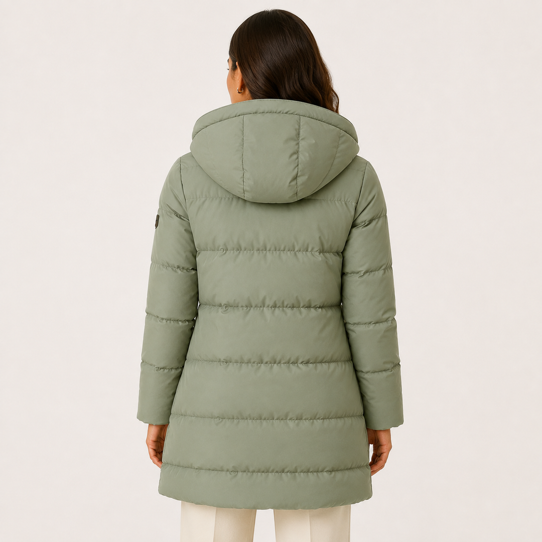 Steppmantel Damen Warm Gefüttert Leicht Winter