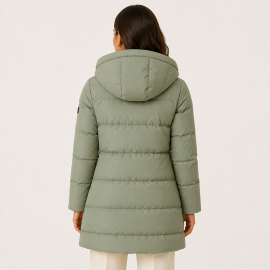 Steppmantel Damen Warm Gefüttert Leicht Winter