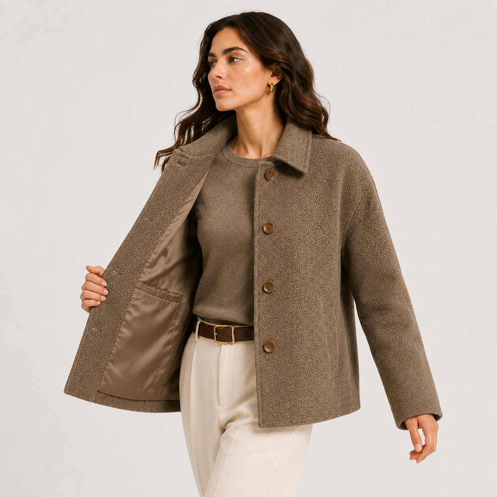 Jacke Damen Locker Knopfleiste Herbst Winter