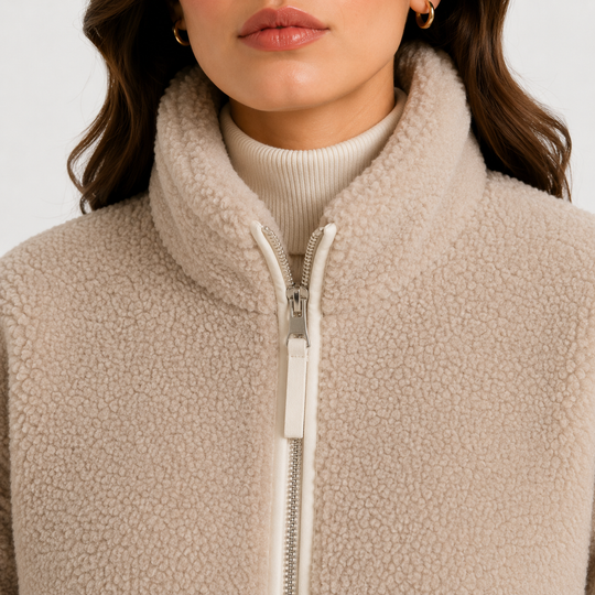 Fleecejacke Damen Klassisch Warm Winter Bequem
