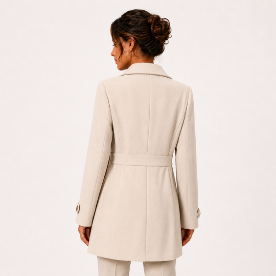 Trenchcoat Damen Mittellang Knopfleiste Klassisch