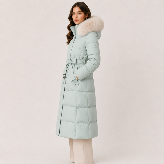 Winterparka Damen Wasserabweisend Fellkapuze Warm Oversized