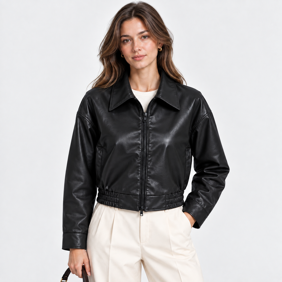 Bomberjacke Damen Vintage Leicht Reißverschluss