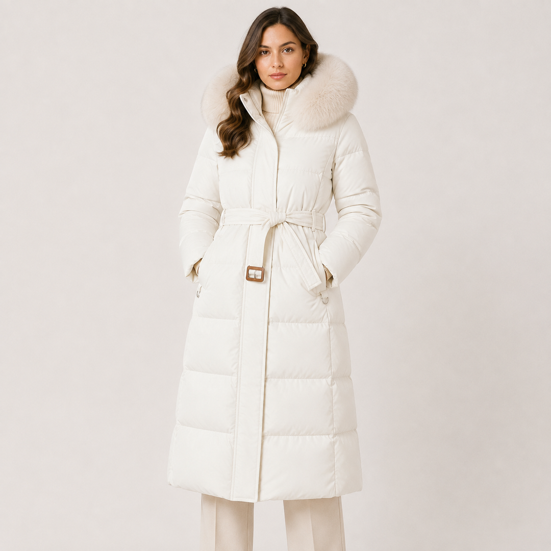 Winterparka Damen Wasserabweisend Fellkapuze Warm Oversized