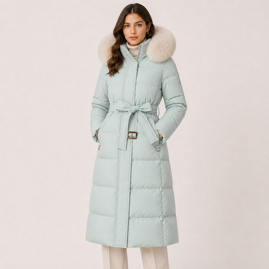 Winterparka Damen Wasserabweisend Fellkapuze Warm Oversized