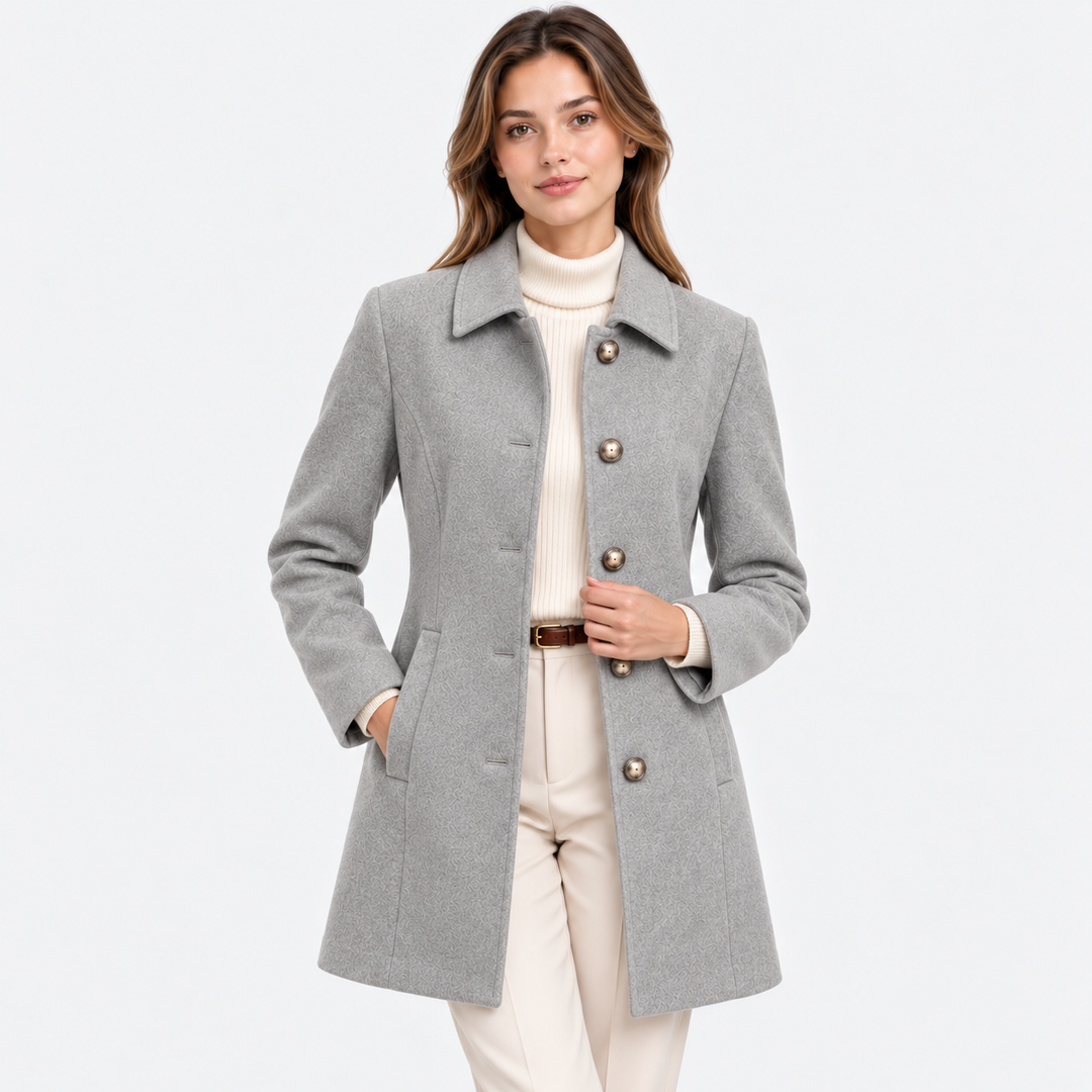 Mantel Damen Mittellang Einreihig Klassisch Elegant