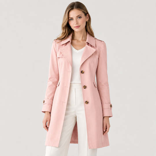Trenchcoat Damen Klassischer Kragen Leicht Übergangsjacke