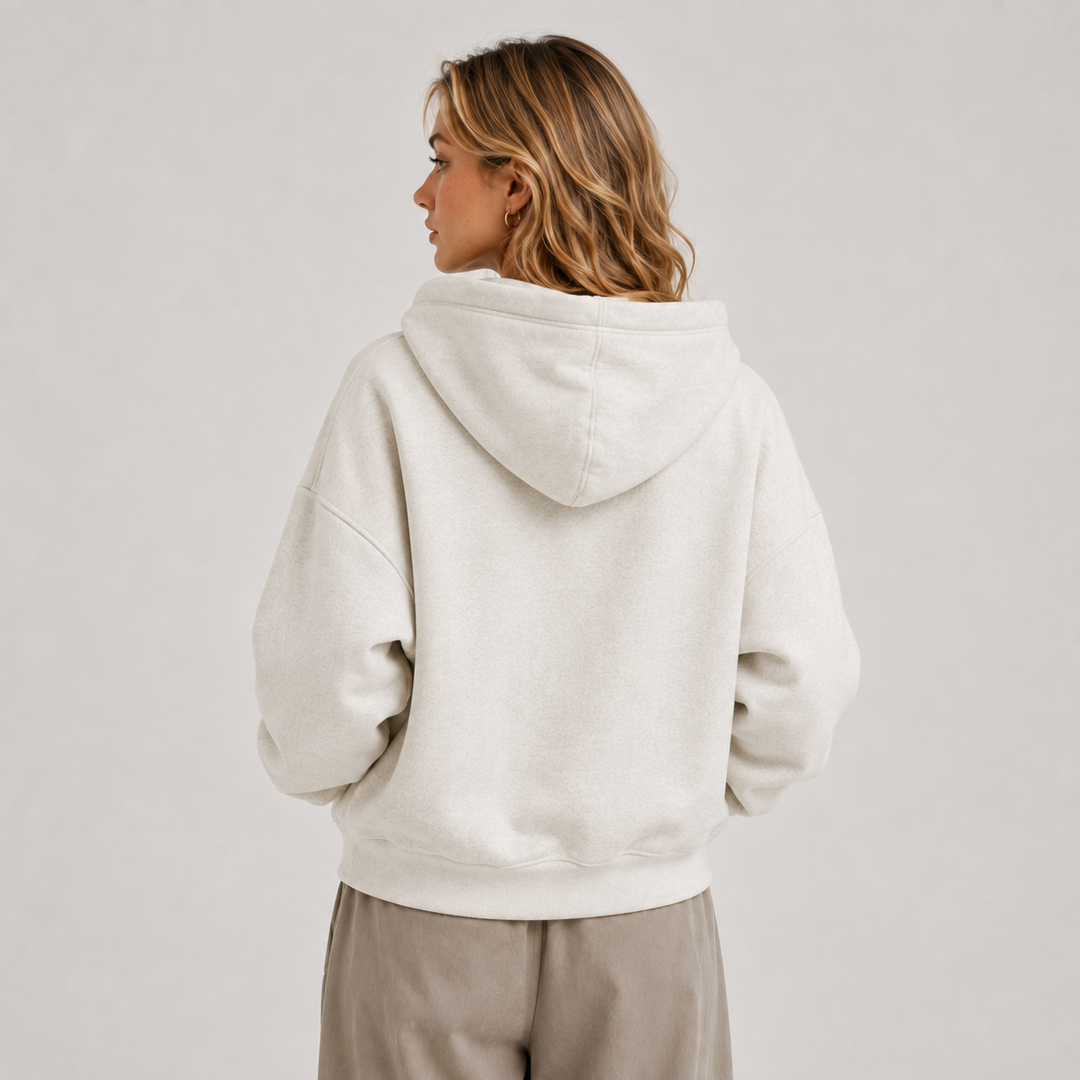 Kapuzenjacke Damen Weich Casual Sweatjacke Tasche