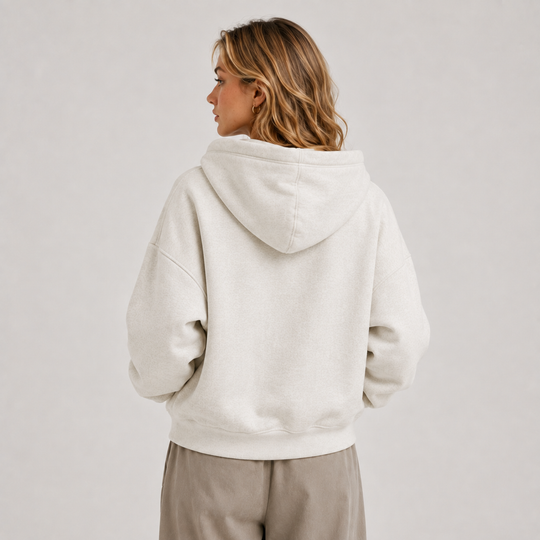 Kapuzenjacke Damen Weich Casual Sweatjacke Tasche