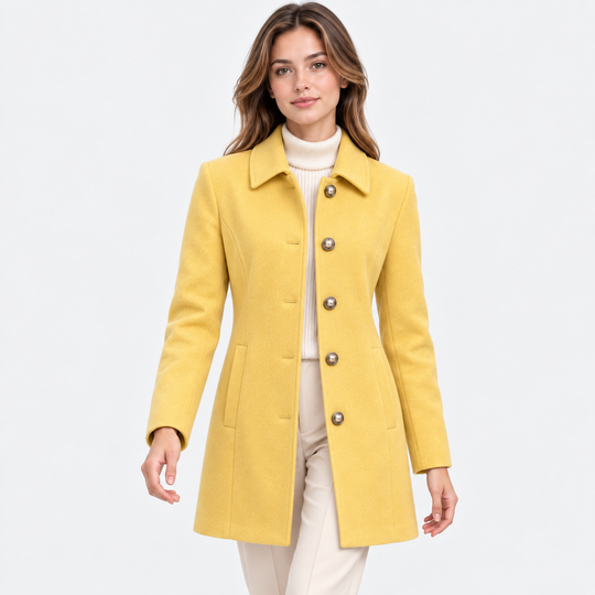 Mantel Damen Mittellang Einreihig Klassisch Elegant