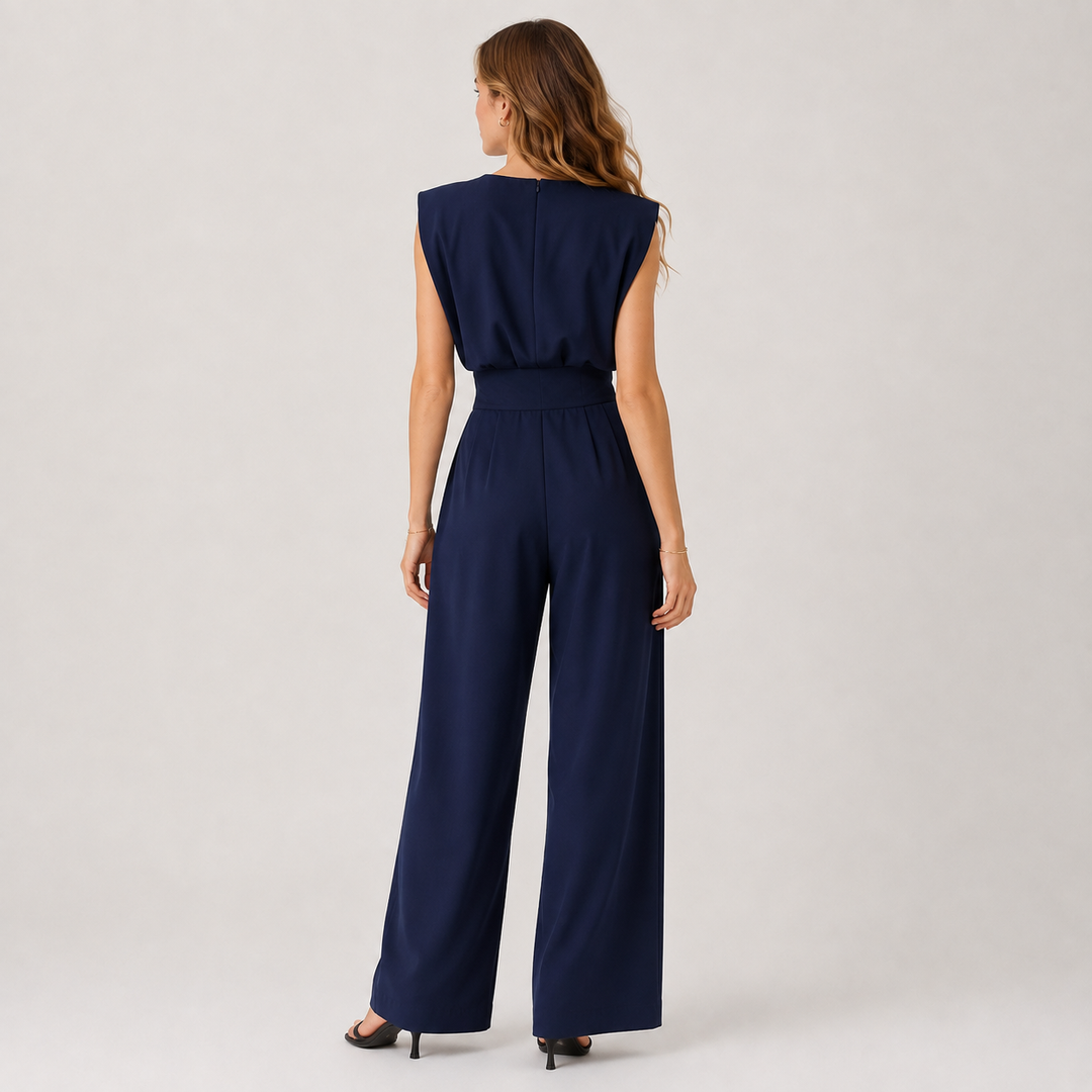 Jumpsuit Damen Ärmellos Weites Bein Leicht