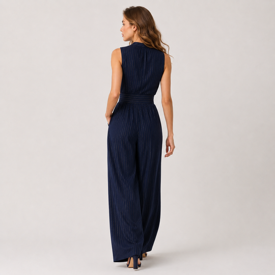 Jumpsuit Damen Leicht Ärmellos Weites Bein Sommer