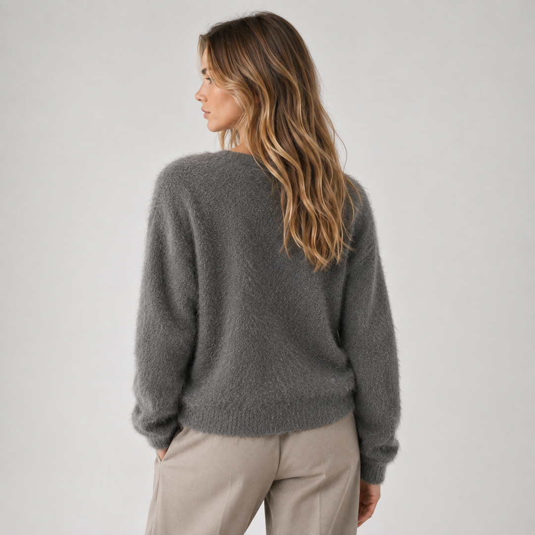 Strickjacke Damen Kuschelig Knopfleiste Casual Cardigan