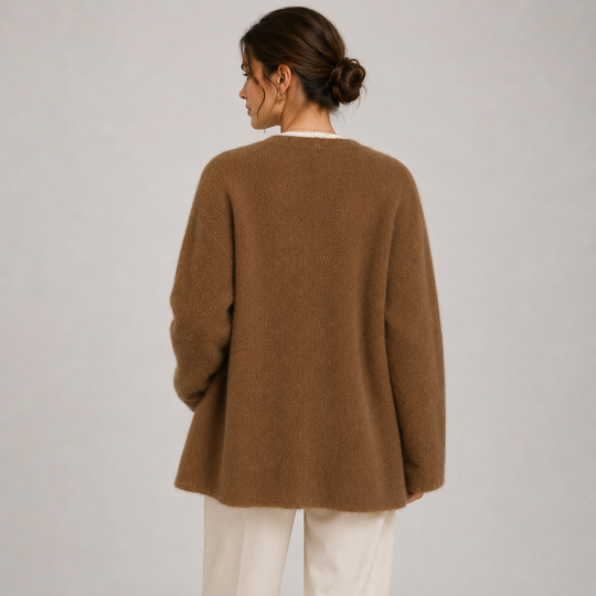 Strickjacke Damen Klassisch Warm Elegant Cardigan