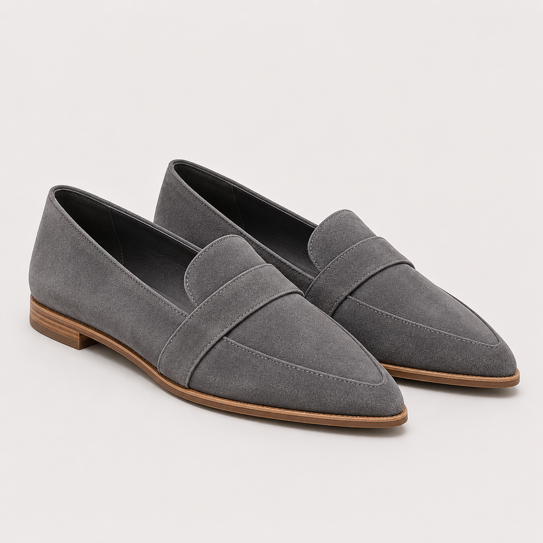 Loafer Damen Spitz Klassisch Elegant Slipper