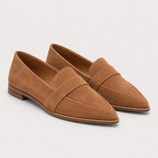 Loafer Damen Spitz Klassisch Elegant Slipper