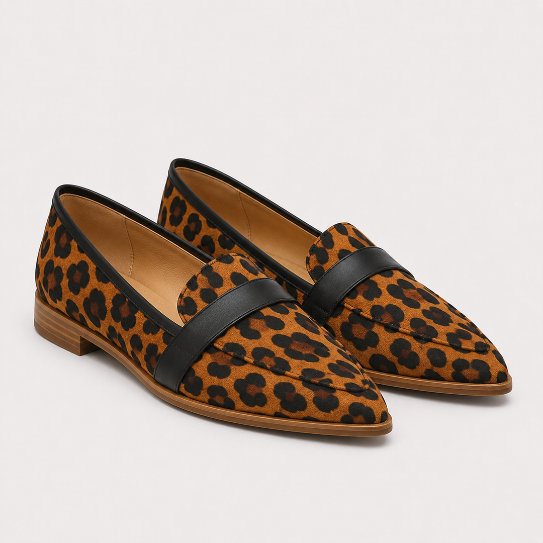Loafer Damen Spitz Klassisch Elegant Slipper