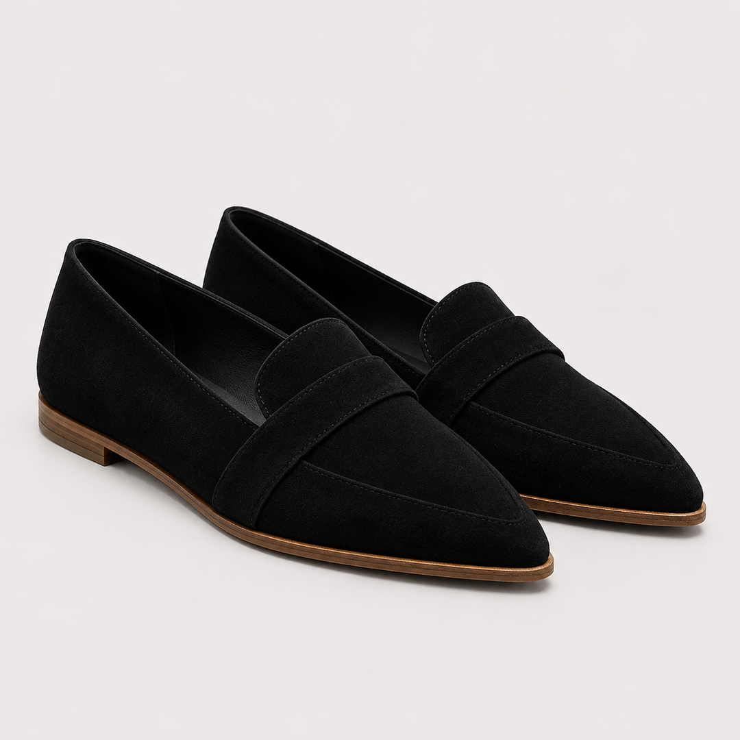 Loafer Damen Spitz Klassisch Elegant Slipper