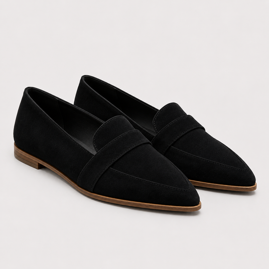 Loafer Damen Spitz Klassisch Elegant Slipper