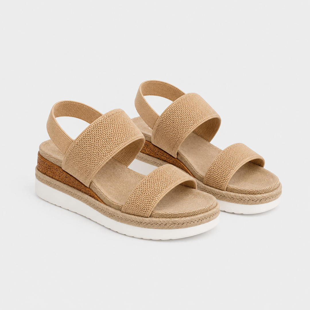 Plateau Sandalen Damen Leicht Bequem Sommer