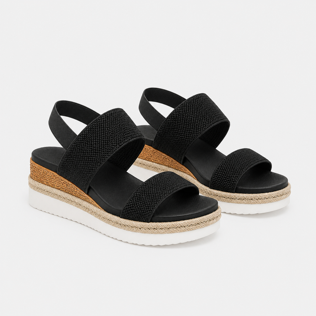 Plateau Sandalen Damen Leicht Bequem Sommer