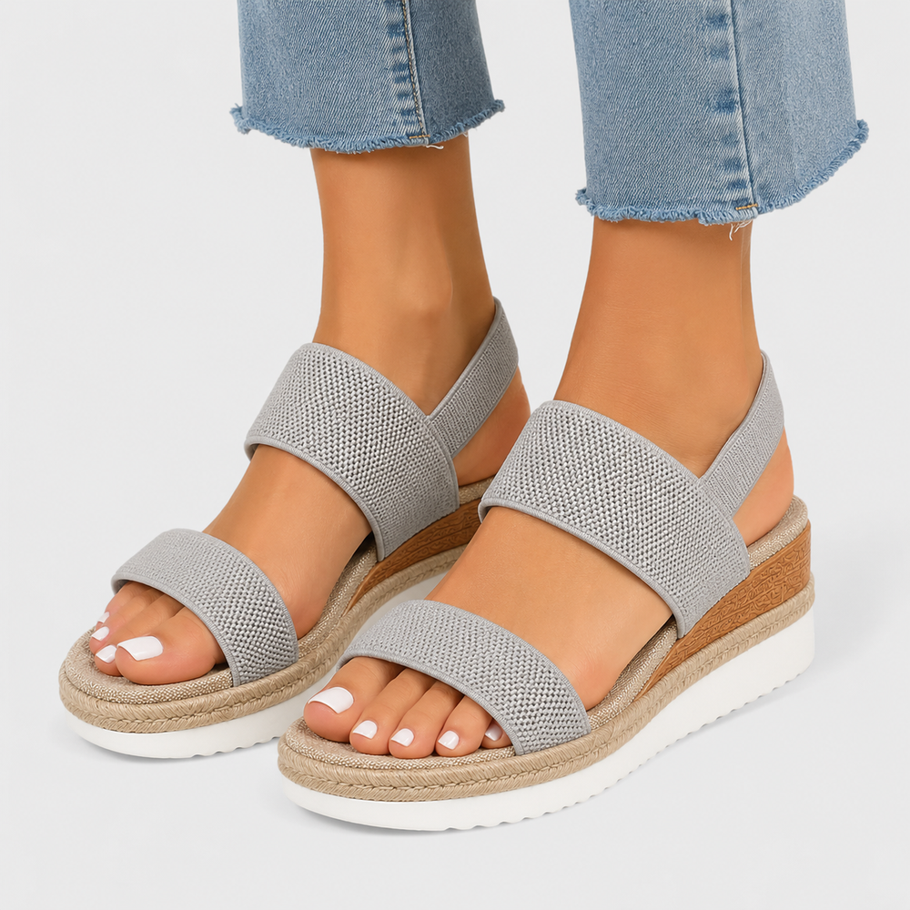 Plateau Sandalen Damen Leicht Bequem Sommer