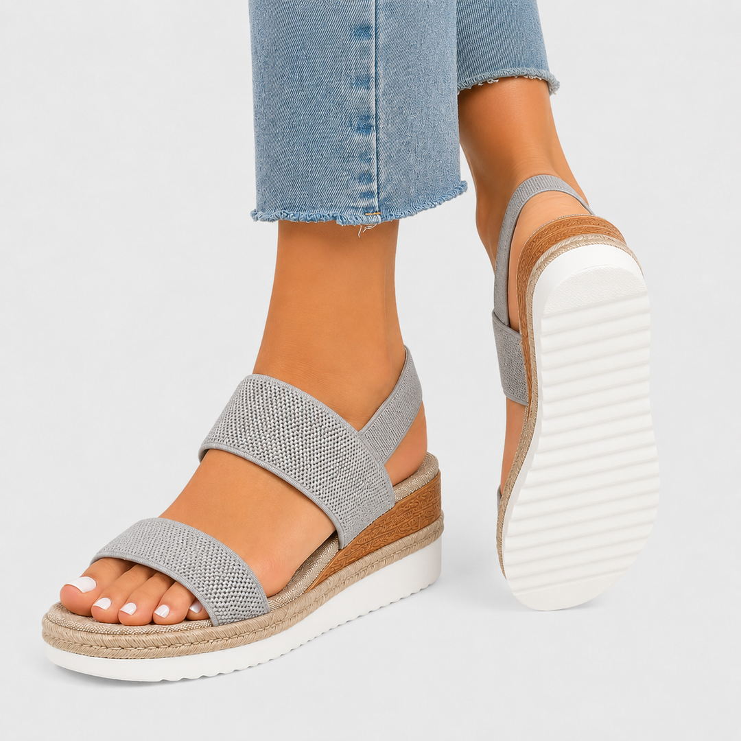 Plateau Sandalen Damen Leicht Bequem Sommer