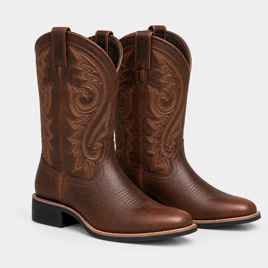 Cowboystiefel Damen Kunstleder Bestickt Western