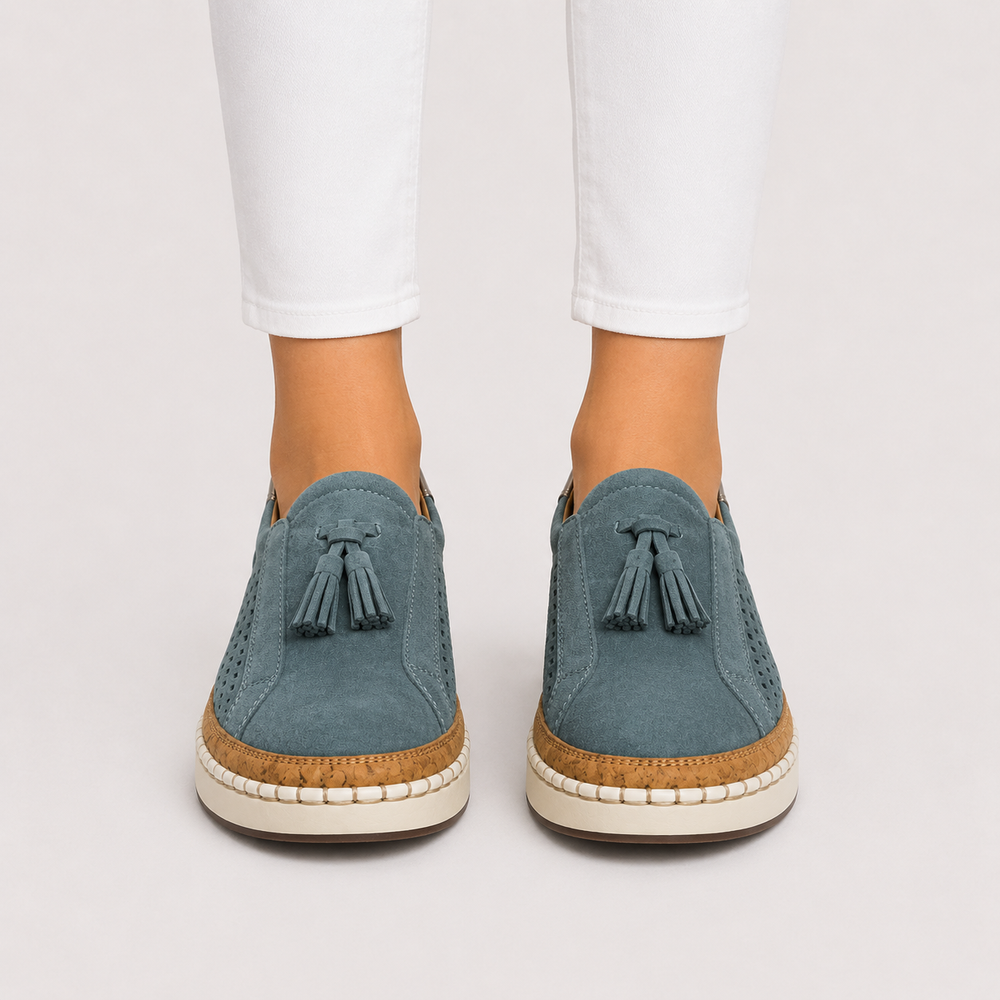 Slipper Damen Loafer Bequem Leicht Alltagsschuhe